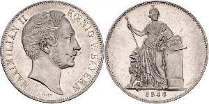 2 Thaler Regno di Baviera (1806 - 1918) Argento Massimiliano II di Baviera(1811 - 1864)