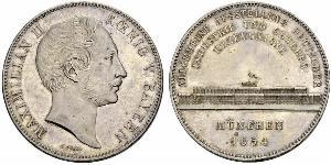 2 Thaler Regno di Baviera (1806 - 1918) Argento Massimiliano II di Baviera(1811 - 1864)