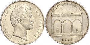 2 Thaler Regno di Baviera (1806 - 1918) Argento Ludovico I di Baviera (re)(1786 – 1868)