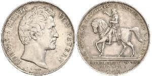 2 Thaler Regno di Baviera (1806 - 1918) Argento Ludovico I di Baviera (re)(1786 – 1868)