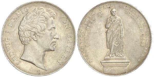 2 Thaler Regno di Baviera (1806 - 1918) Argento Ludovico I di Baviera (re)(1786 – 1868)