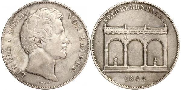 2 Thaler Regno di Baviera (1806 - 1918) Argento Ludovico I di Baviera (re)(1786 – 1868)