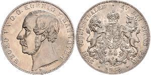 2 Thaler Regno di Hannover (1814 - 1866) Argento Giorgio V di Hannover (1819 - 1878)