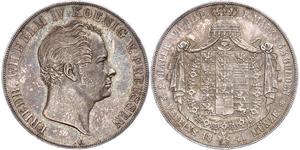 2 Thaler Regno di Prussia (1701-1918) Argento Federico Guglielmo IV di Prussia (1795 - 1861)