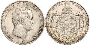 2 Thaler Regno di Prussia (1701-1918) Argento Federico Guglielmo IV di Prussia (1795 - 1861)