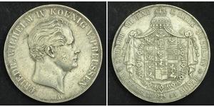 2 Thaler Regno di Prussia (1701-1918) Argento Federico Guglielmo IV di Prussia (1795 - 1861)