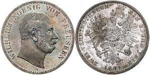 2 Thaler Regno di Prussia (1701-1918) Argento Wilhelm I, German Emperor (1797-1888)