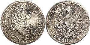 2 Thaler Sacro Romano Impero (962-1806) Argento Leopoldo I d