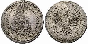 2 Thaler Sacro Romano Impero (962-1806) Argento Leopoldo I d