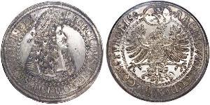 2 Thaler Sacro Romano Impero (962-1806) Argento Leopoldo I d