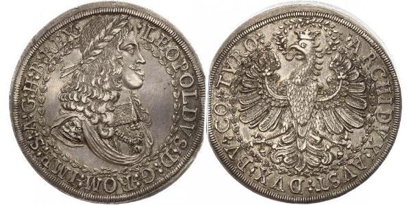 2 Thaler Sacro Romano Impero (962-1806) Argento Leopoldo I d