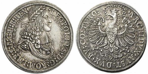 2 Thaler Sacro Romano Impero (962-1806) Argento Leopoldo I d