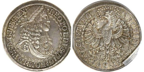 2 Thaler Sacro Romano Impero (962-1806) Argento Leopoldo I d