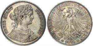 2 Thaler Stati federali della Germania Argento 