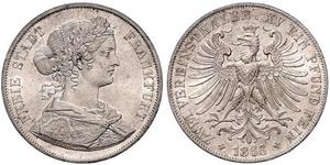 2 Thaler Stati federali della Germania Argento 