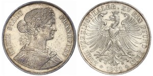 2 Thaler Stati federali della Germania Argento 