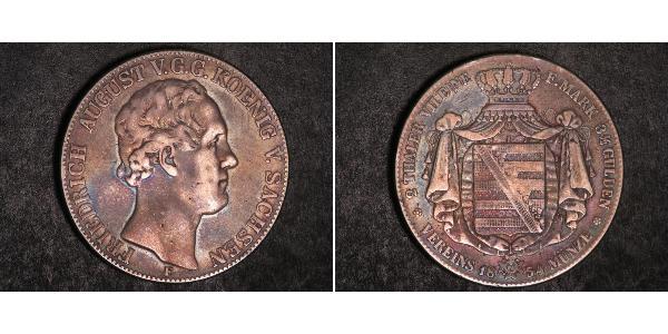 2 Thaler Stati federali della Germania Argento 