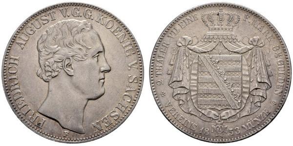 2 Thaler Stati federali della Germania Argento 