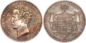 2 Thaler Anhalt-Dessau (1603 -1863) Plata Leopoldo IV de Anhalt (1794 – 1871)