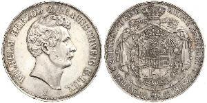 2 Thaler Ducado de Brunswick (1815 - 1918) Plata Guillermo de Brunswick