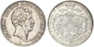 2 Thaler Ducado de Brunswick (1815 - 1918) Plata Guillermo de Brunswick