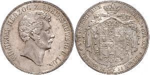 2 Thaler Ducado de Brunswick (1815 - 1918) Plata Guillermo de Brunswick