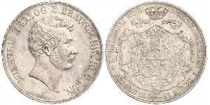 2 Thaler Ducado de Brunswick (1815 - 1918) Plata Guillermo de Brunswick