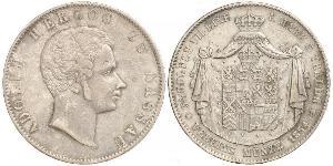 2 Thaler Ducado de Nassau (1806 - 1866) Plata Adolfo de Luxemburgo