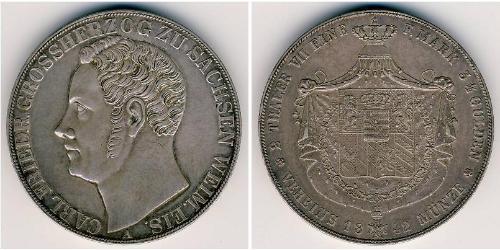 2 Thaler Ducado de Sajonia-Coburgo-Gotha (1826-1920) Plata 