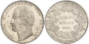 2 Thaler Hesse-Darmstadt (1806 - 1918) Plata Luis II de Hesse-Darmstadt