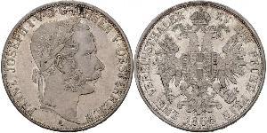 2 Thaler Imperio austríaco (1804-1867) Plata Franz Joseph I (1830 - 1916)