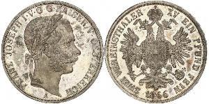 2 Thaler Imperio austríaco (1804-1867) Plata Franz Joseph I (1830 - 1916)