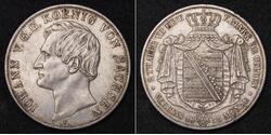 2 Thaler Reino de Sajonia (1806 - 1918) Plata 