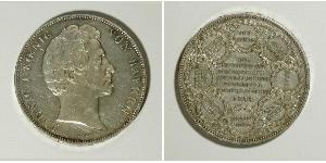 2 Thaler Reino de Baviera (1806 - 1918) Plata Luis I de Baviera(1786 – 1868)