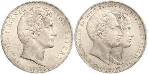 2 Thaler Reino de Baviera (1806 - 1918) Plata Luis I de Baviera(1786 – 1868)