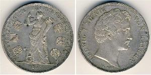 2 Thaler Reino de Baviera (1806 - 1918) Plata Luis I de Baviera(1786 – 1868)
