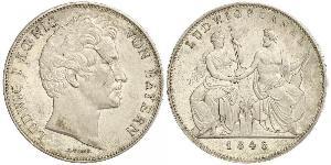 2 Thaler Reino de Baviera (1806 - 1918) Plata Luis I de Baviera(1786 – 1868)