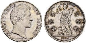 2 Thaler Reino de Baviera (1806 - 1918) Plata Luis I de Baviera(1786 – 1868)