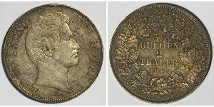 2 Thaler Reino de Baviera (1806 - 1918) Plata Luis I de Baviera(1786 – 1868)