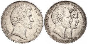 2 Thaler Reino de Baviera (1806 - 1918) Plata Luis I de Baviera(1786 – 1868)