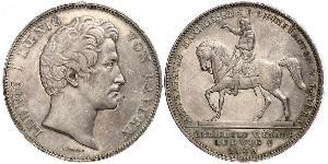 2 Thaler Reino de Baviera (1806 - 1918) Plata Luis I de Baviera(1786 – 1868)