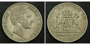 2 Thaler Reino de Baviera (1806 - 1918) Plata Maximiliano II de Baviera(1811 - 1864)