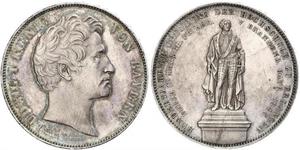 2 Thaler Reino de Baviera (1806 - 1918) Plata Luis I de Baviera(1786 – 1868)