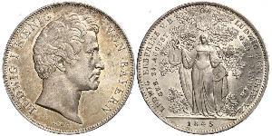 2 Thaler Reino de Baviera (1806 - 1918) Plata Luis I de Baviera(1786 – 1868)