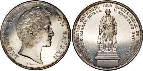 2 Thaler Reino de Baviera (1806 - 1918) Plata Luis I de Baviera(1786 – 1868)