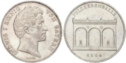 2 Thaler Reino de Baviera (1806 - 1918) Plata Luis I de Baviera(1786 – 1868)