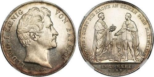 2 Thaler Reino de Baviera (1806 - 1918) Plata Luis I de Baviera(1786 – 1868)