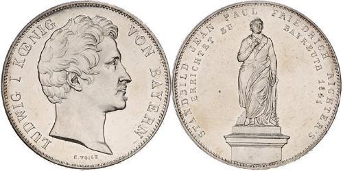 2 Thaler Reino de Baviera (1806 - 1918) Plata Luis I de Baviera(1786 – 1868)