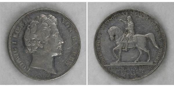 2 Thaler Reino de Baviera (1806 - 1918) Plata Luis I de Baviera(1786 – 1868)