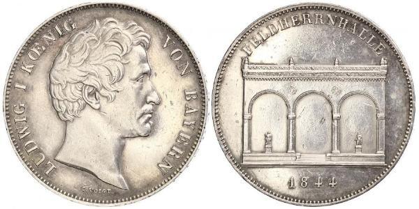 2 Thaler Reino de Baviera (1806 - 1918) Plata Luis I de Baviera(1786 – 1868)